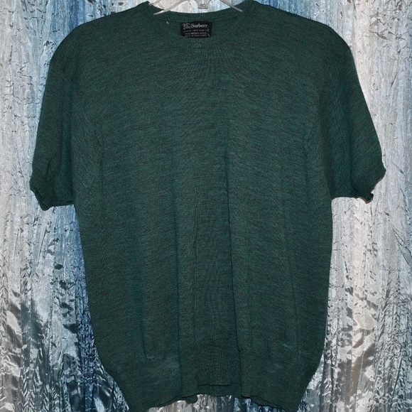 Burberry vintage soft short sleeve sweater Size 42 - Picture 1 of 3